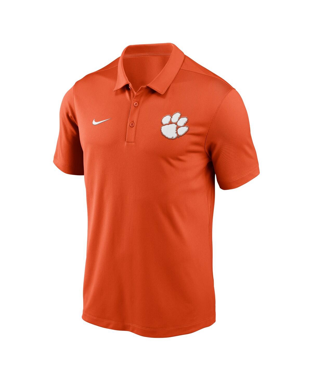Nike Men'sClemson Tigers Primetime Franchise Performance Polo - Orange
