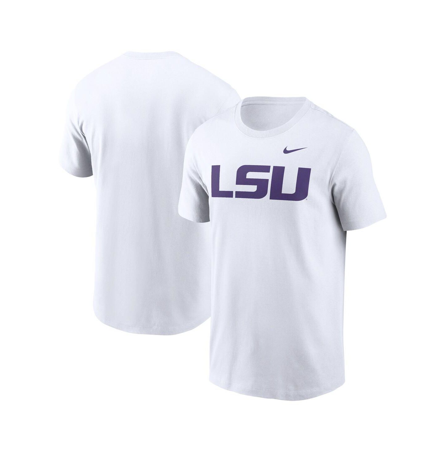 Мужская футболка Nike Heather Gray LSU Tigers Primetime Evergreen Logo — фото 1