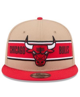 Men's Tan/Red Chicago Bulls 2024 NBA Draft 9FIFTY Snapback Hat