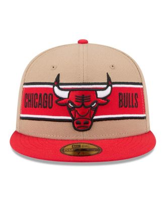 Men's Tan/Red Chicago Bulls 2024 NBA Draft 59FIFTY Fitted Hat