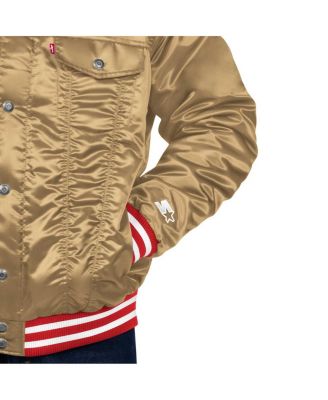 Levi's x Starter Men's Gold San Francisco 49ers Silver Tab Trucker