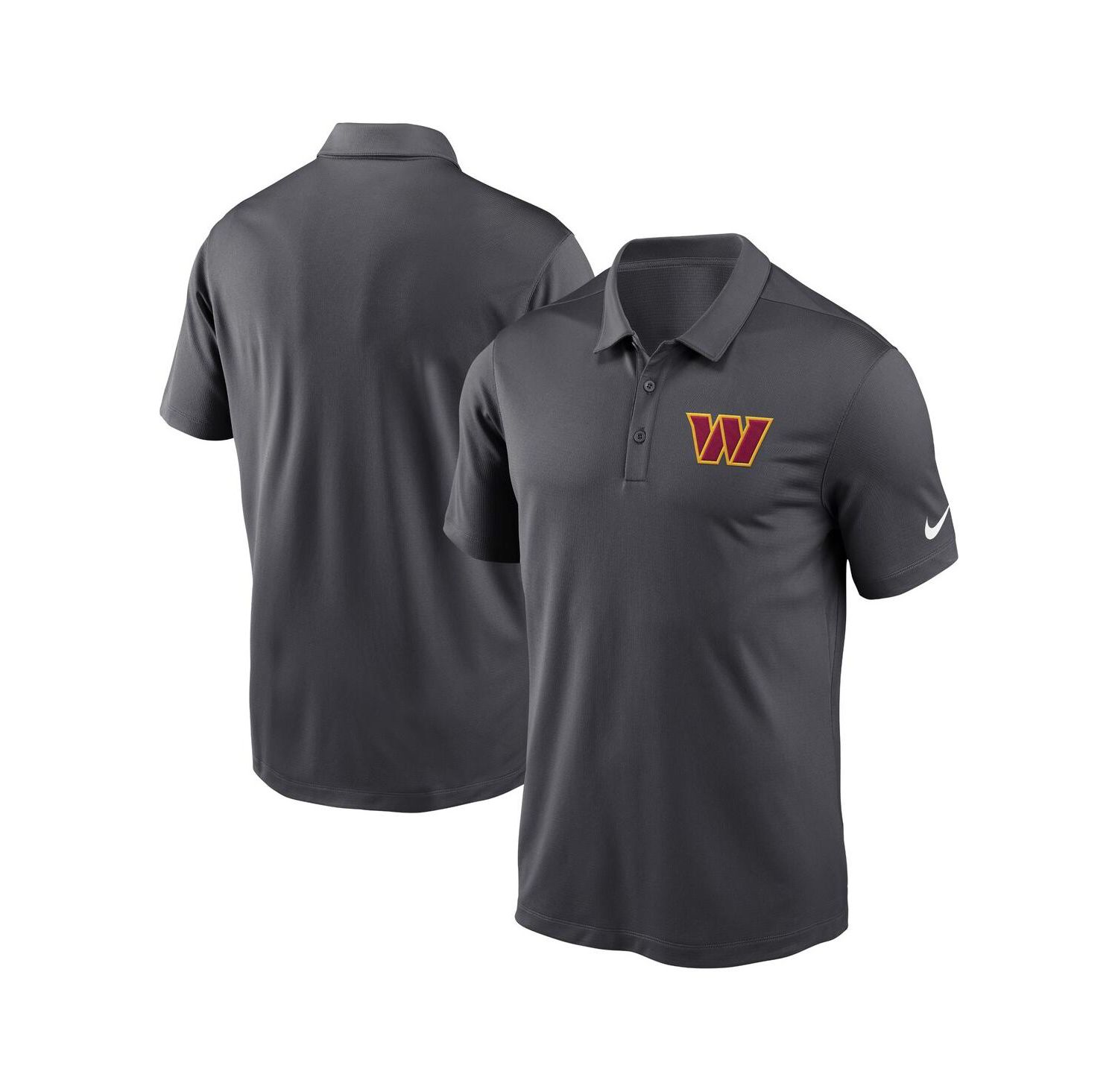 Men's Anthracite Washington Commanders Franchise Performance Polo