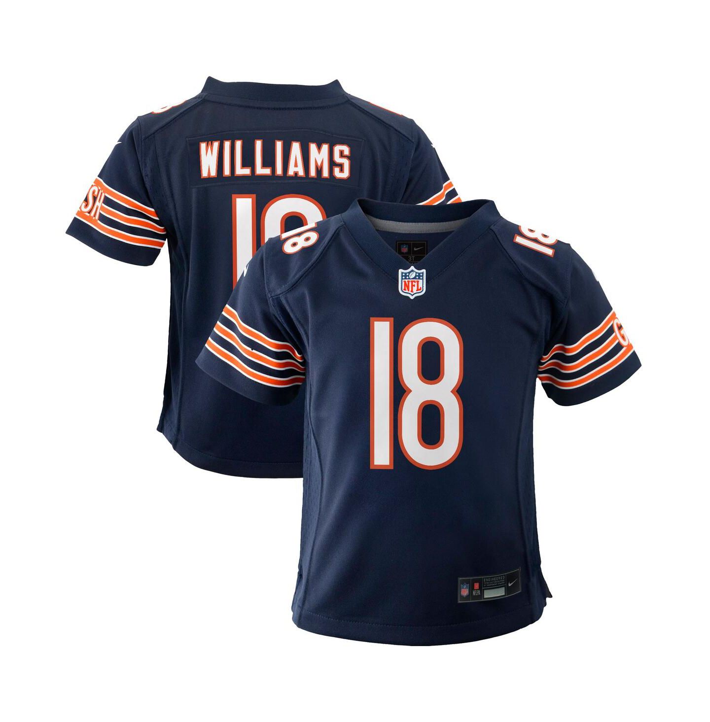 Детский топ Nike Caleb Williams Navy Chicago Bears Game Jersey — фото 1