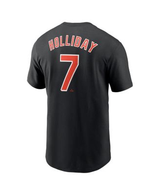 Big Boys and Girls Jackson Holliday Black Baltimore Orioles Fuse Name Number T-Shirt