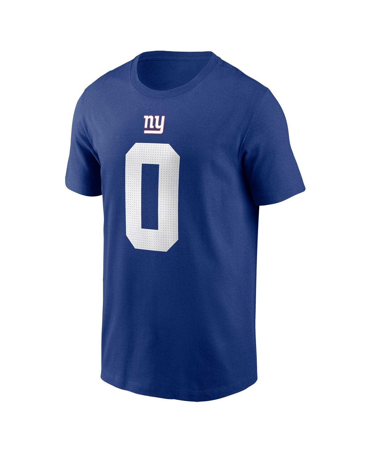 Nike Men's Brian Burns Royal New York Giants Player Name Number T-shirt In Royal