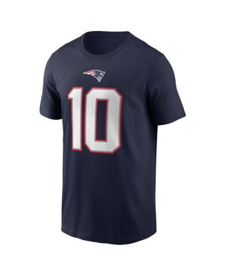 Men's Drake Maye Navy New England Patriots 2024 NFL Draft First Round Pick Name Number T-Shirt