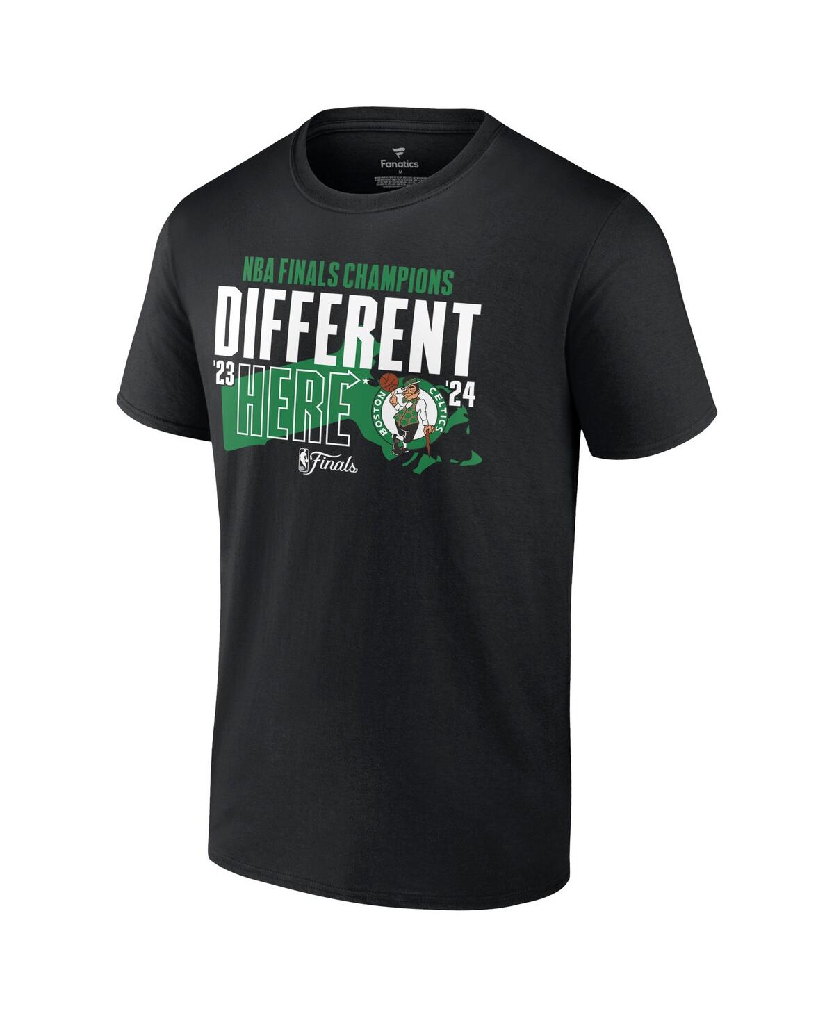 Fanatics Men'sBoston Celtics 2024 Nba Finals Champions Outlet Pass Hometown Originals T-Shirt - Black