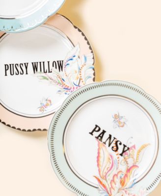 Floral Tea Plates, Set of 4