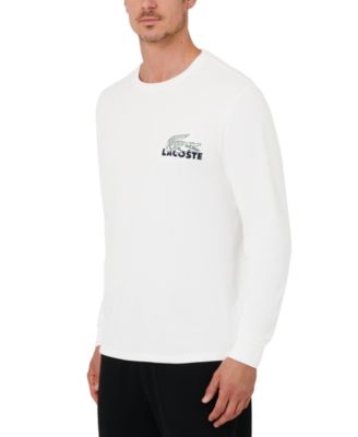 Lacoste Men's Large Croc Thermal Waffle Sleep Shirt