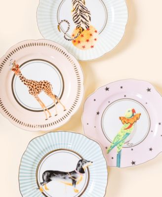 Animal Tea Plates, Set of 4