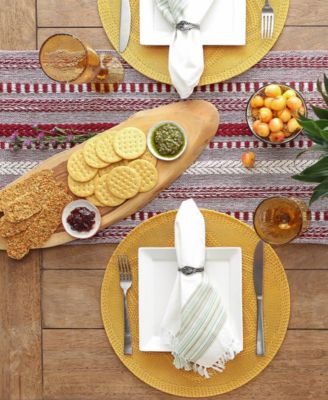 Braided Stripe Table Runner, 15x72 Inches
