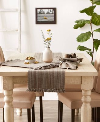 Variegated Fringe Table Runner, 13x72 Inches