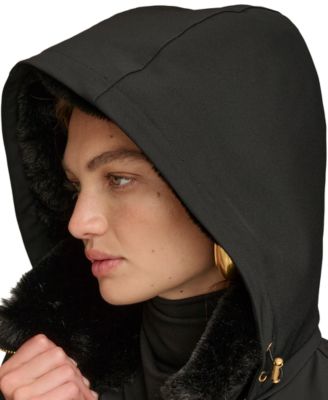 Women's Faux-Fur-Collar Short Puffer Coat