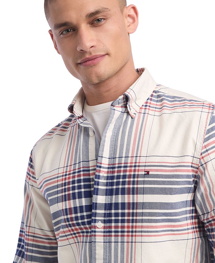 Tommy Hilfiger Men's Oxford Check Shirt - Macy's