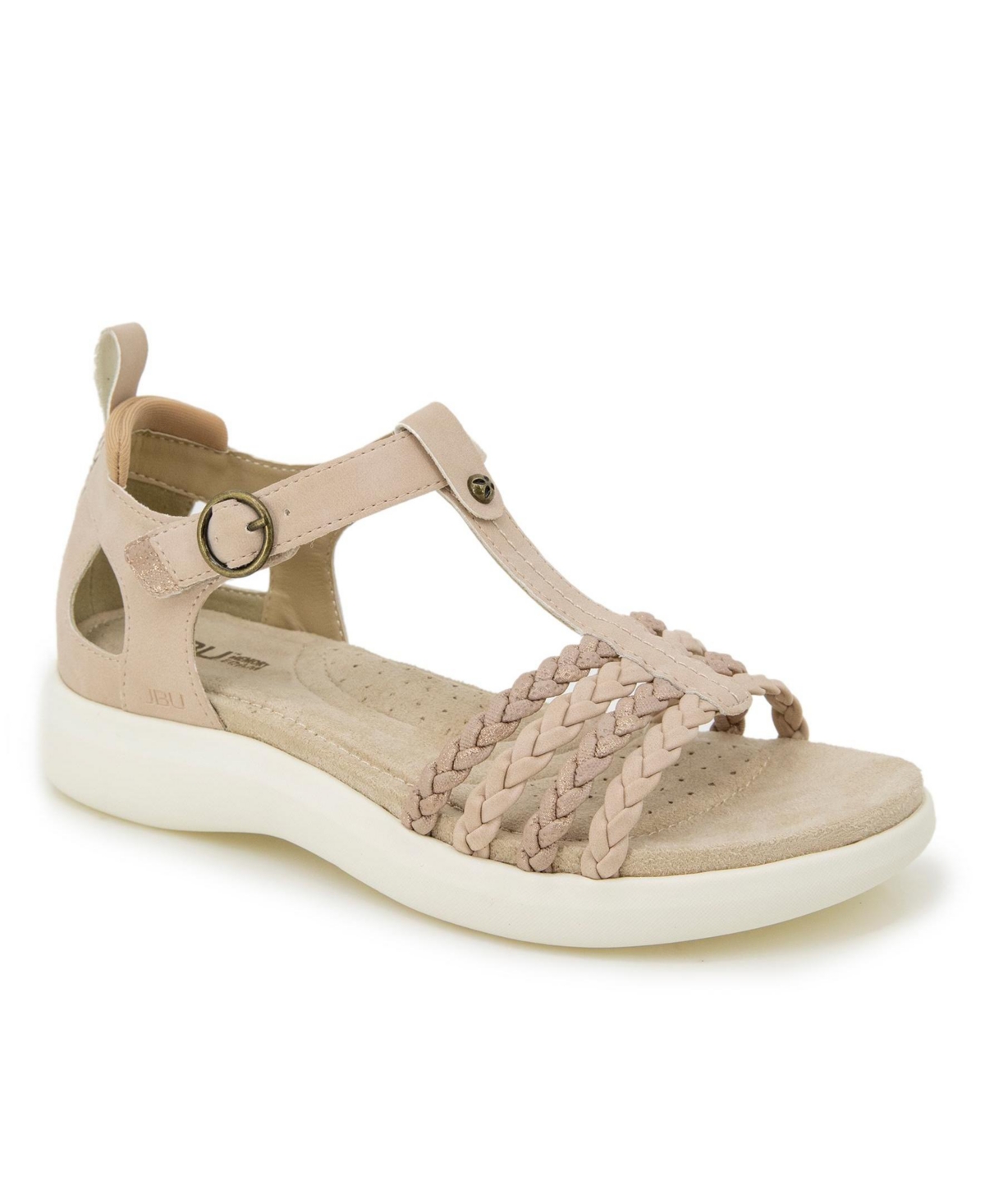 Women's Prague Round Toe Sandals - Light Tan/Champagne