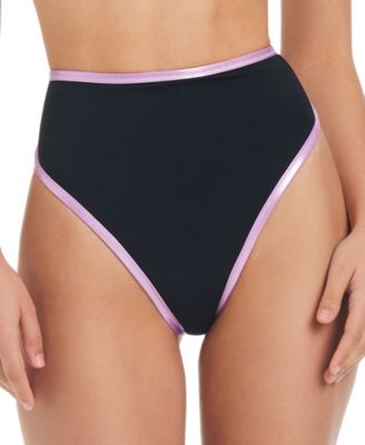 Women's Contrast-Trim High-Waisted Bottoms