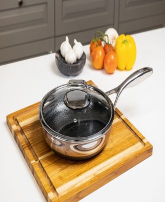 DiamondClad 12" Hybrid Nonstick Stainless Steel Frypan with Lid