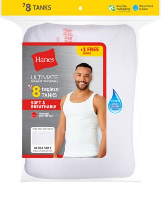 Men's Cotton ComfortSoft Tank Top 7+1 Free Undershirts