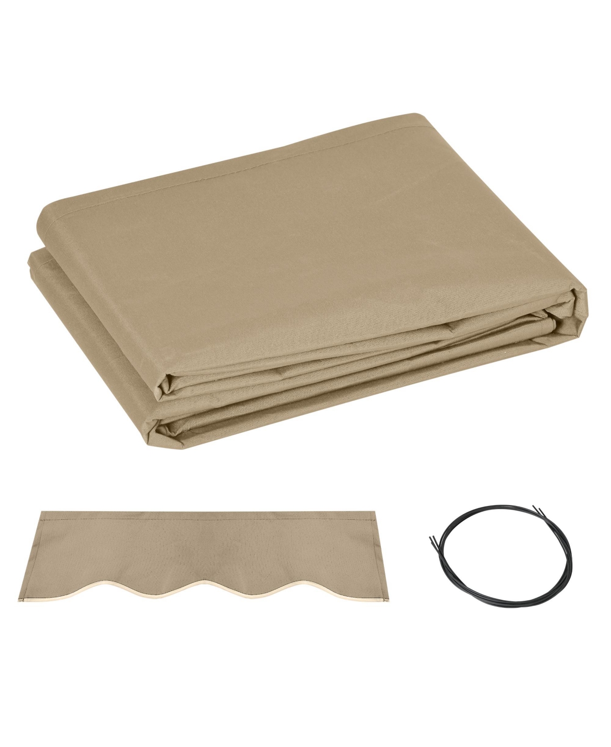 Retractable Awning Fabric Replacement for 13' x 8' 840-151, - Beige