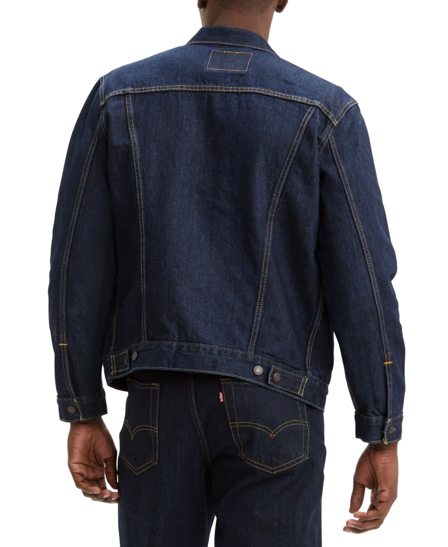 Мужская куртка Levi's Regular-Fit Non-Stretch Denim Trucker, цвет: Rinse — фото 3