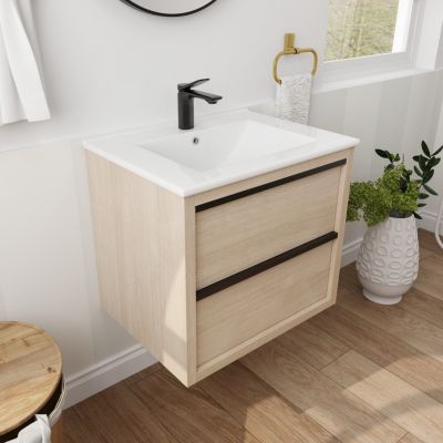  24" Bathroom Vanity With 2 Soft Close Drawers