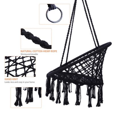 Max 330 Lbs Macrame Swing