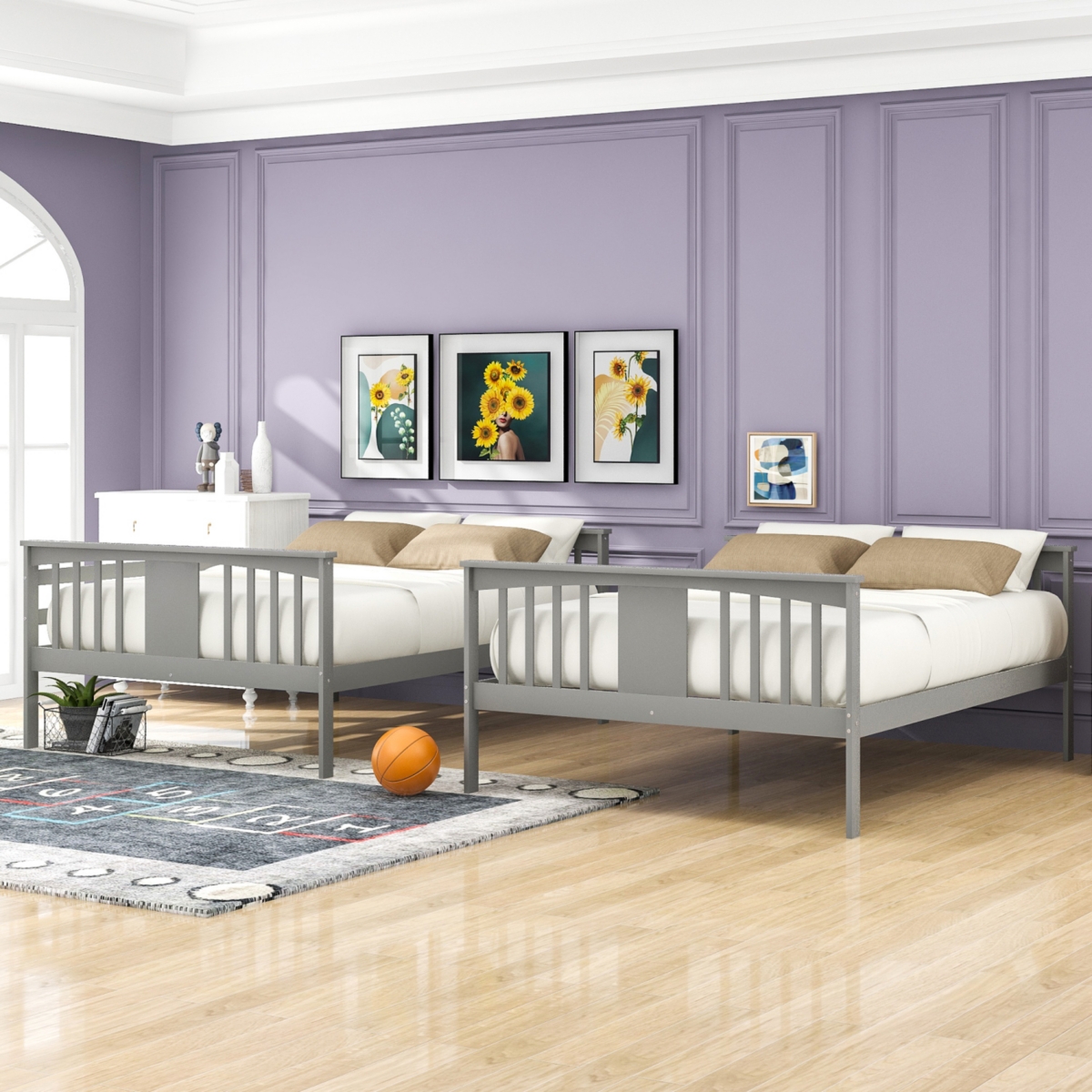 Streamdale Full Over Bunk Bed With Ladder For Bedroom, Guest Room Furniture