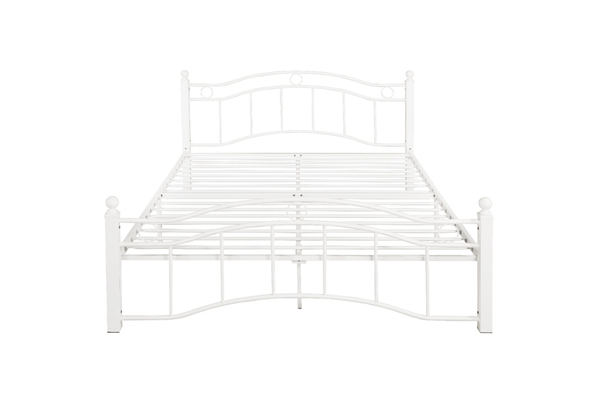 Streamdale Furniture Queen Size Metal Bed Frame With Headboard And Footboard