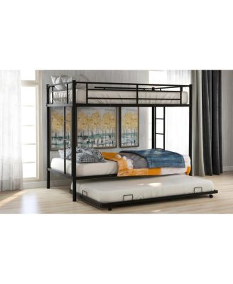 Twin Over Twin Bunk Bed With Trundle