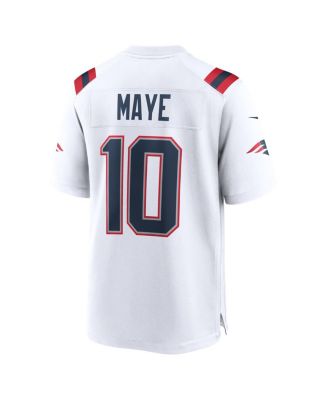 Men's Drake Maye New England Patriots 2024 NFL Draft First Round Pick Player Game Jersey