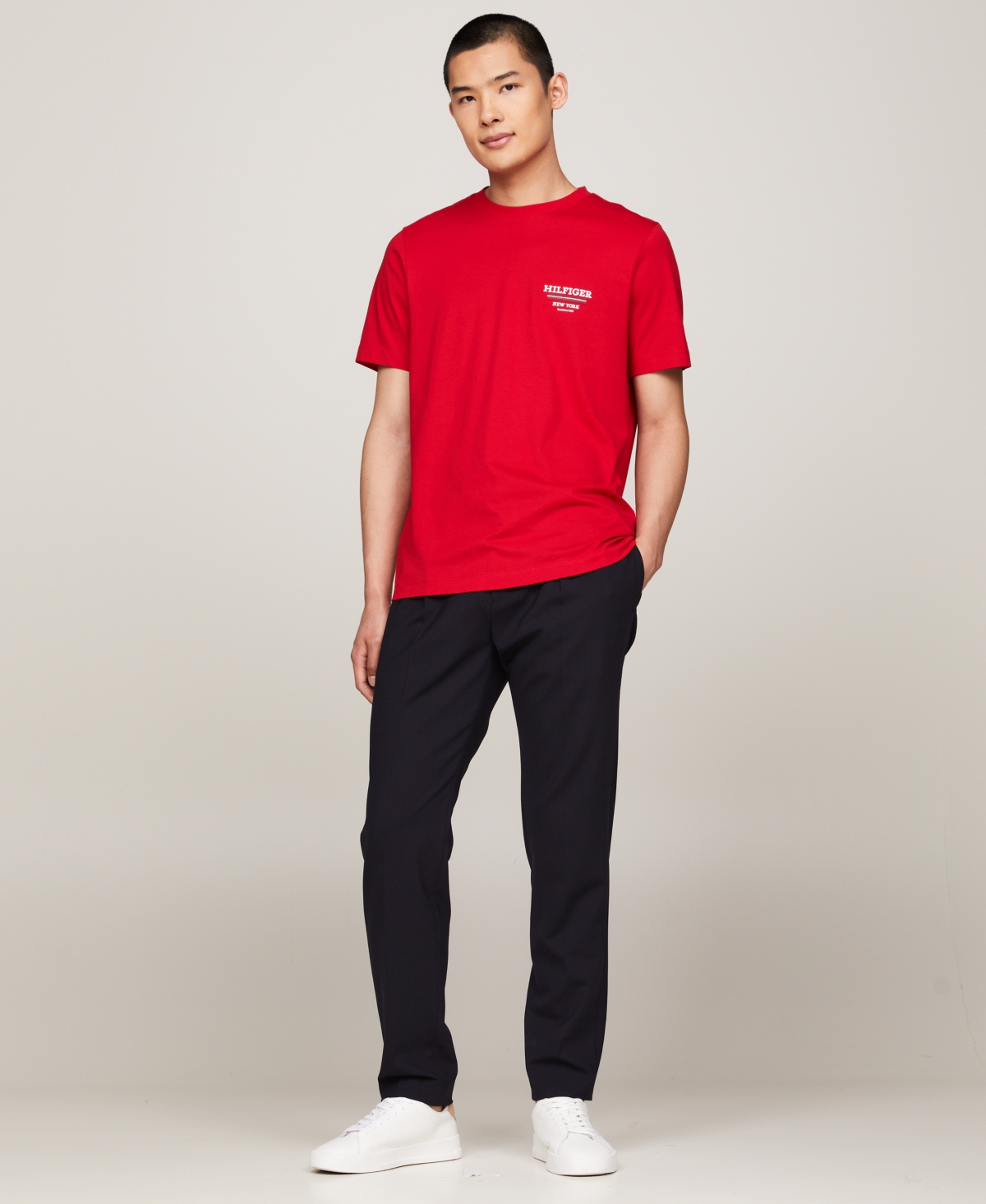 Tommy Hilfiger Men's Global Monotype Stripe Short-Sleeve T-Shirt