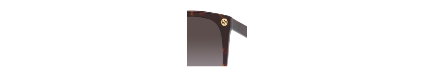 Женские солнцезащитные очки Gucci Sunglasses, GG0022S, цвет: Черепаховый — фото 12