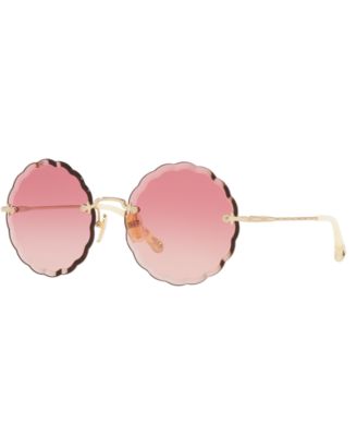 Women's Round Etched Metal Sunglasses, CH0047S  