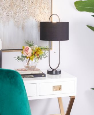 20" Metal Oval Shaped Accent Lamp 