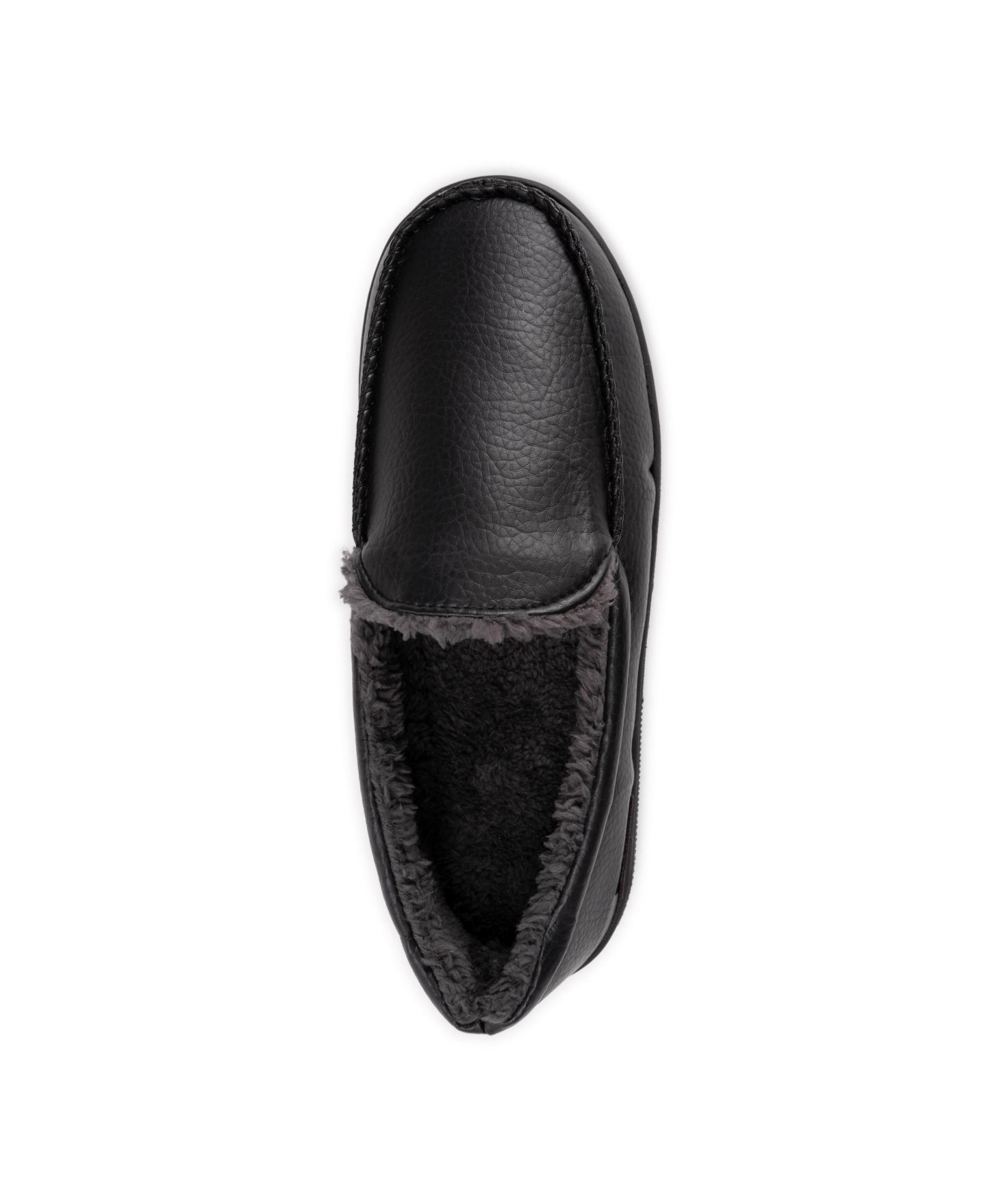Мужские тапочки MUK LUKS Moccasin Slippers, цвет: Чёрный — фото 3