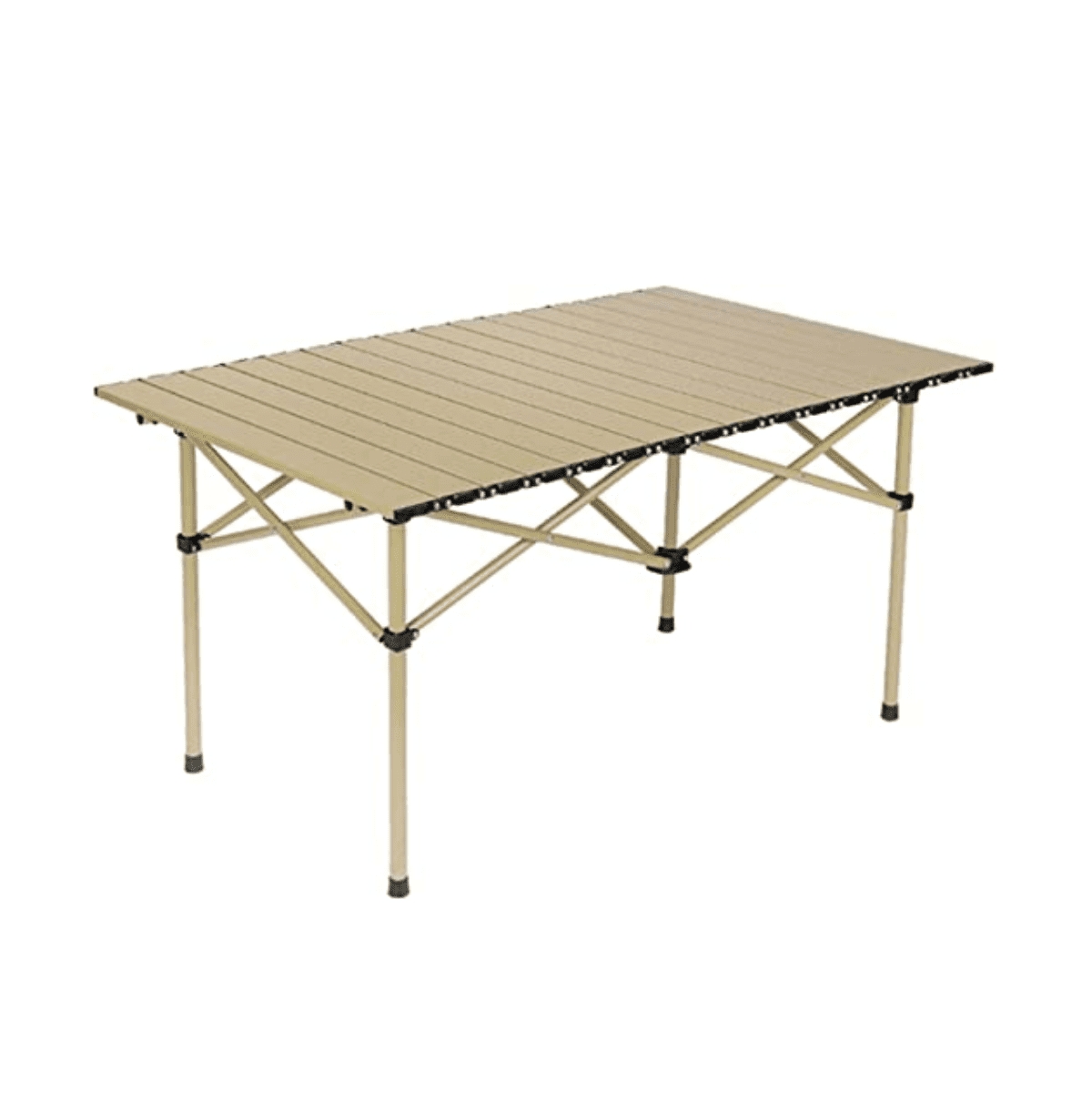 Folding Camping Table Portable Lightweight 37.4 x 22.4 x 19.7 inch - Beige/khaki