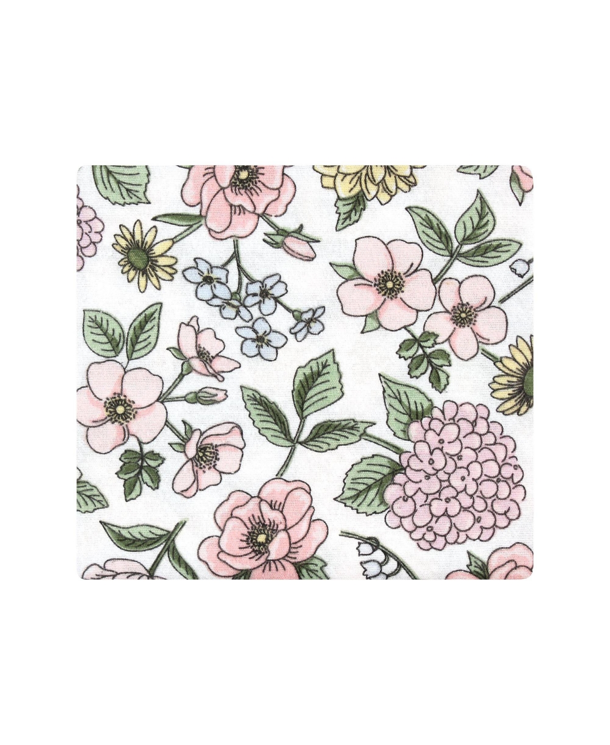 Hudson Baby Infant Girl Cotton Rich Flannel Receiving Blankets, One Size - Vintage blossom