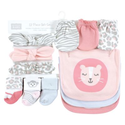 12-Piece Layette Essentials Caps, Headbands, Bibs, Mittens & Socks
