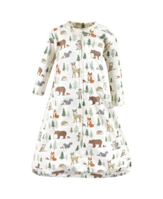 Hudson Baby Baby Boys Hudson Unisex Cozy Long-Sleeved Cotton Jersey Sleep Sack - Forest animals 26$
