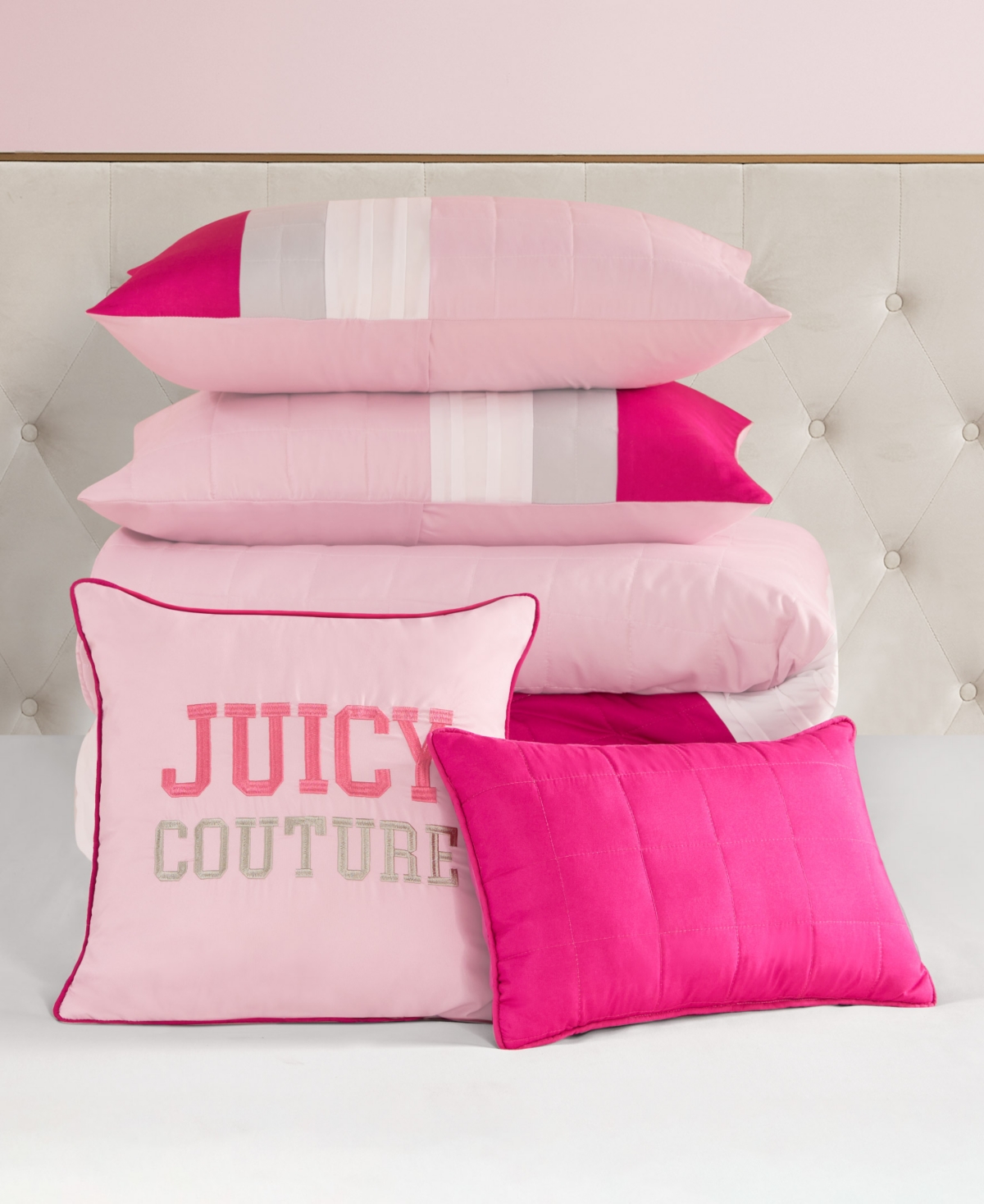Juicy Couture Color Block Stripe 5-Pc. Comforter Set