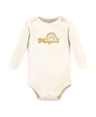 Cotton Long-Sleeve Bodysuits 5-Pack