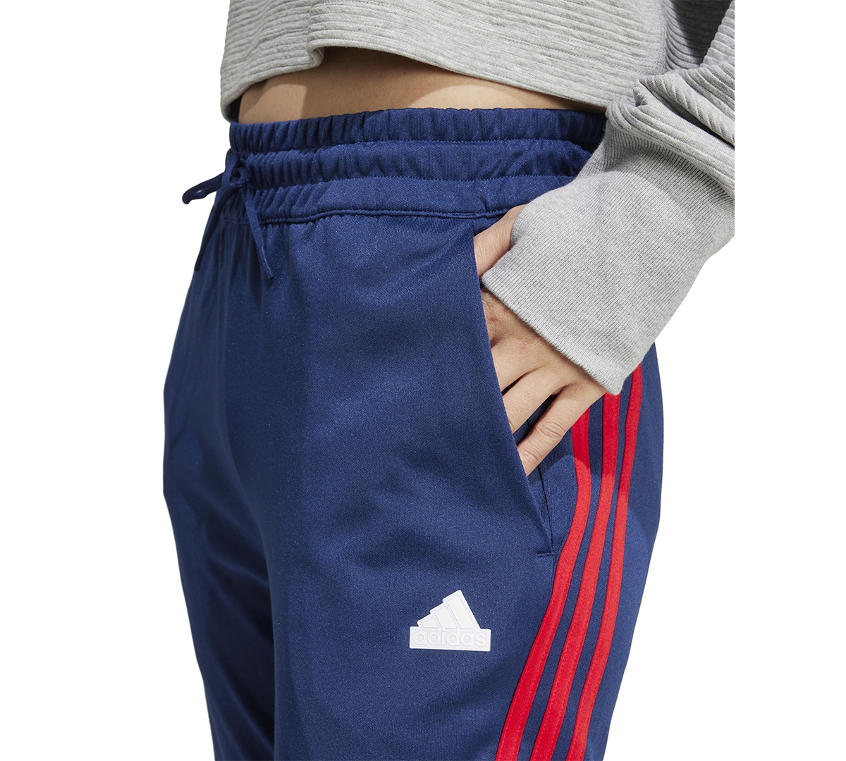 adidas Women's Iconic 3-Stripes Snap Track Pants