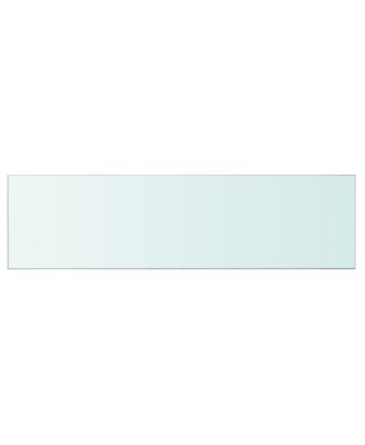 Shelves 2 pcs Panel Glass Clear 39.4"x11.8"