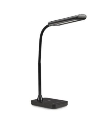 TT-DL11 Gooseneck LED Desk Lamp with USB Charging Port Black US Standard