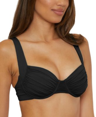 Women's Ruched Underwire Bikini Top