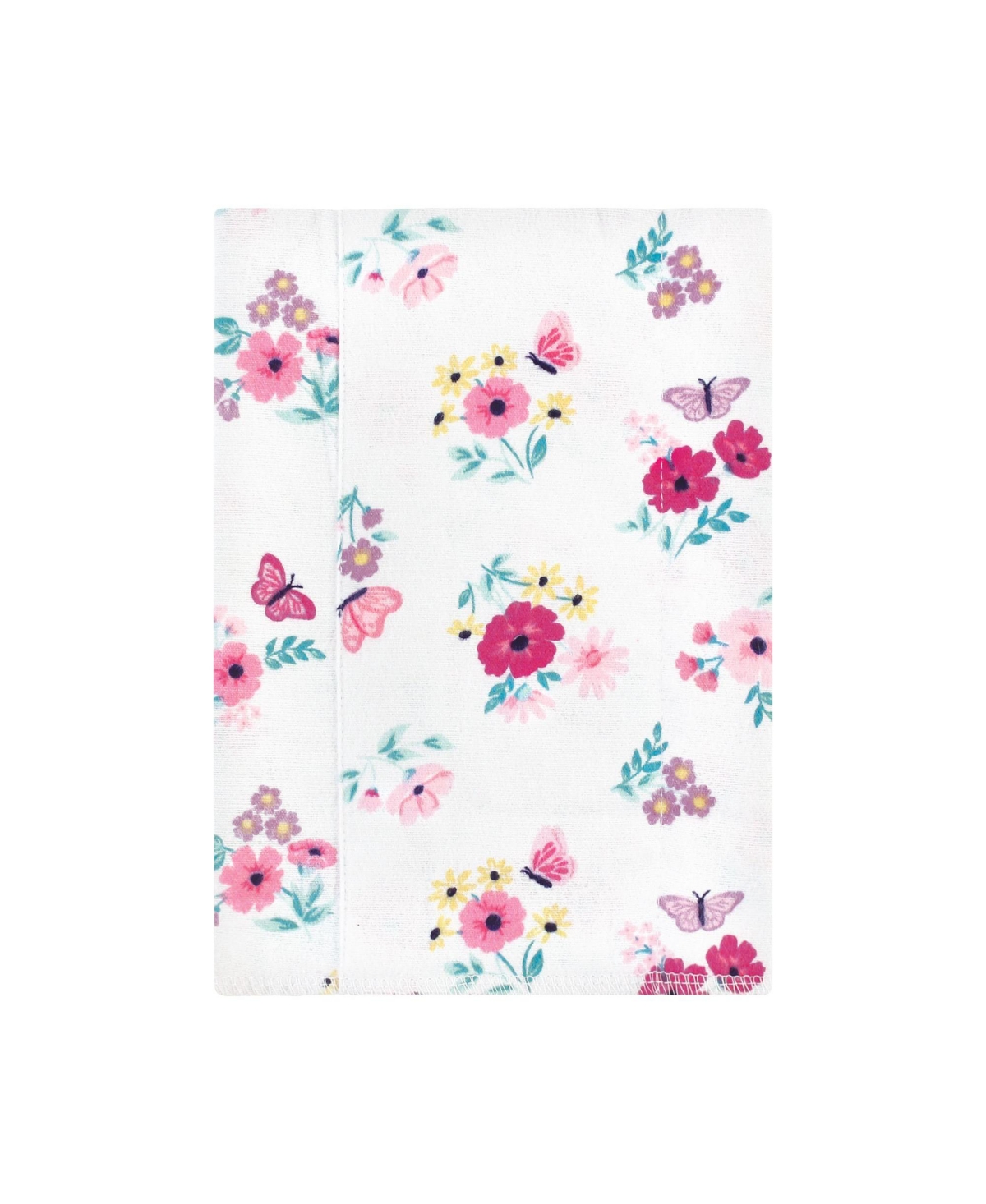 Hudson Baby Girls 4Pk Flannel Burp Cloth (Cotton Poly
