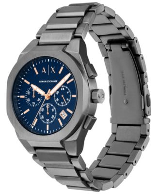 Men's Quartz Chronograph Gunmetal Stainless Steel 42MM