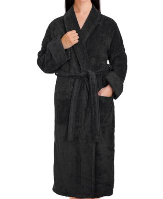 Lightweight Plush Shawl Collar Bathrobes
