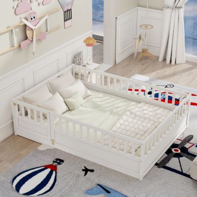 Streamdale Montessori Floor Bed with Safety Barrier