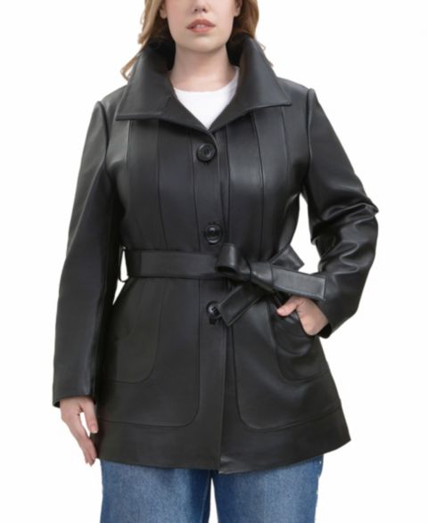 Женские куртки BGSD Plus Size Erika Leather Coat